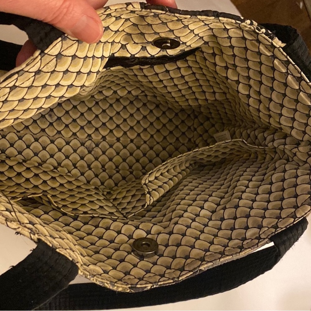 Donna Sharp shoulder tote bag patchwork quilted b… - image 6